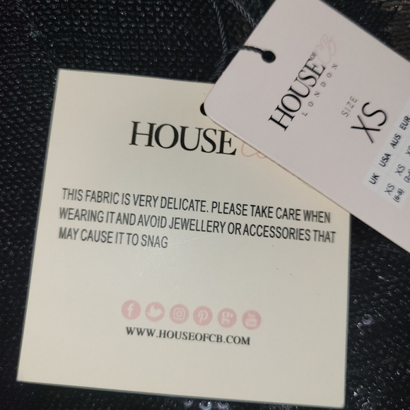 House of London CB ‘NOURA’ Black Sequin Strapless Dress - Picture 7 of 7